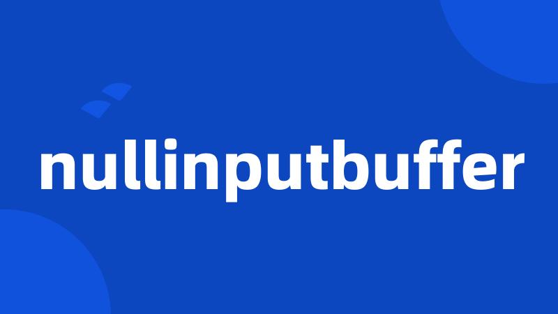 nullinputbuffer