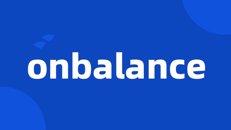 onbalance