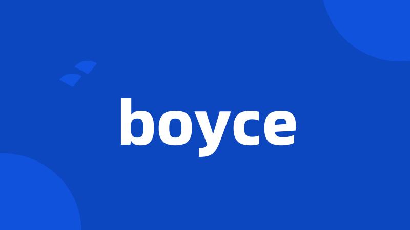 boyce