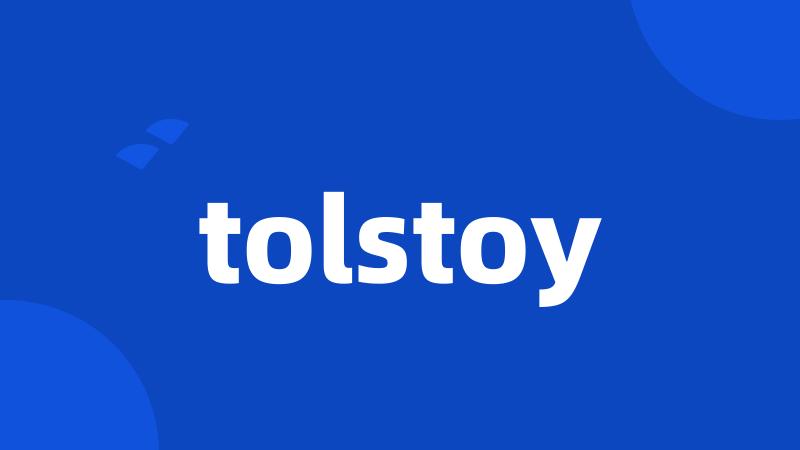 tolstoy