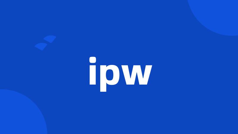 ipw