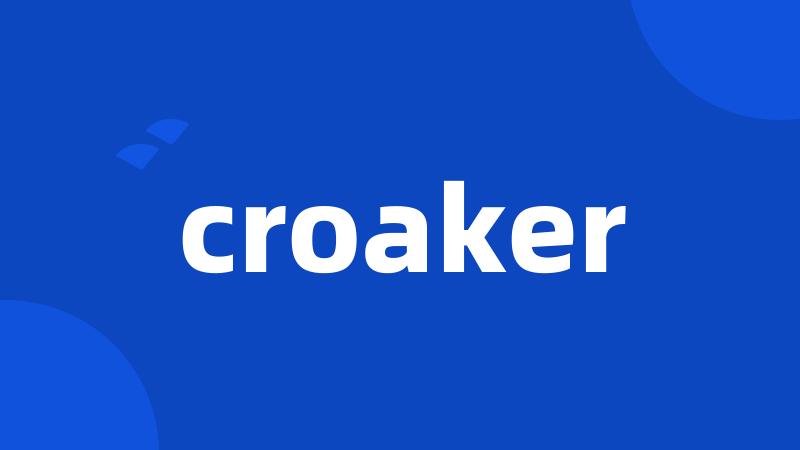 croaker