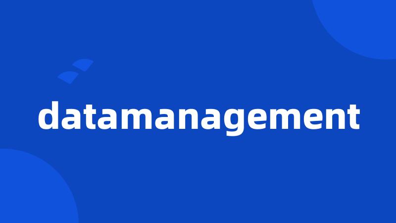 datamanagement