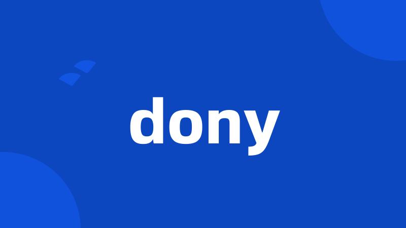 dony