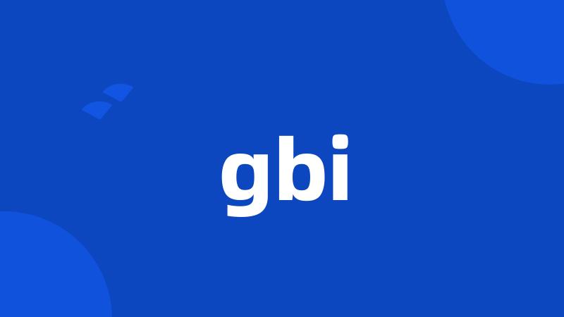 gbi