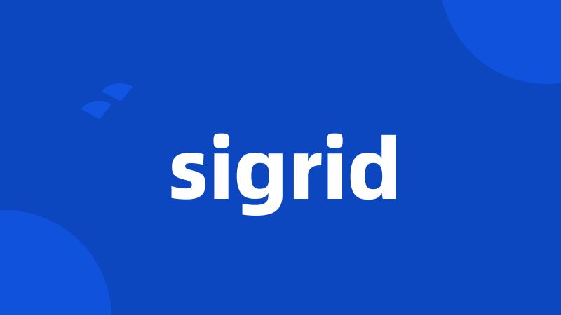 sigrid