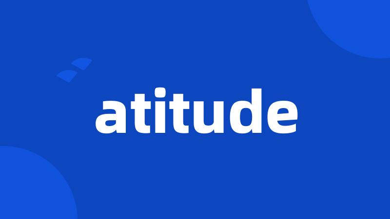 atitude