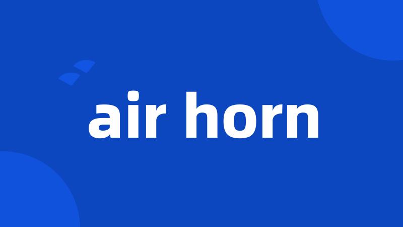 air horn
