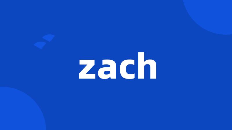 zach