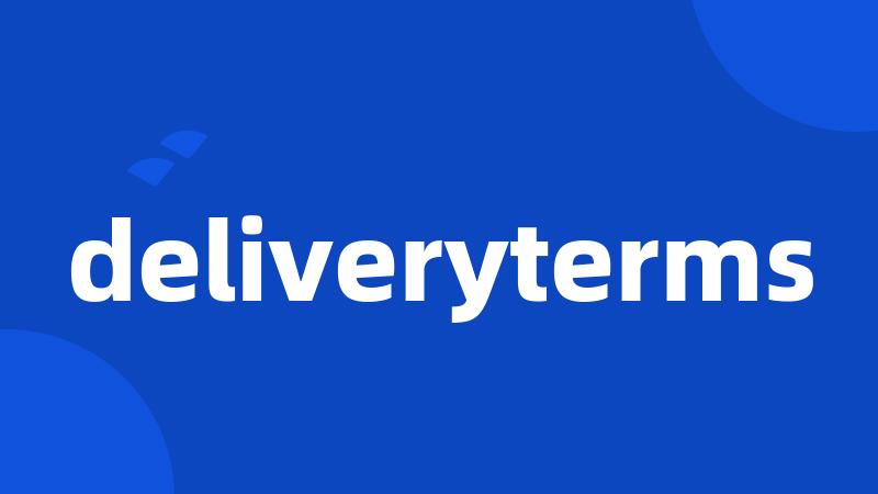 deliveryterms