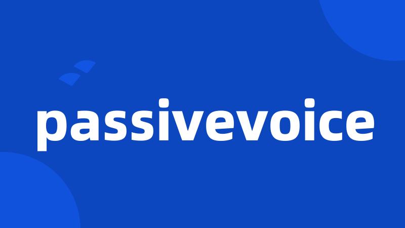 passivevoice