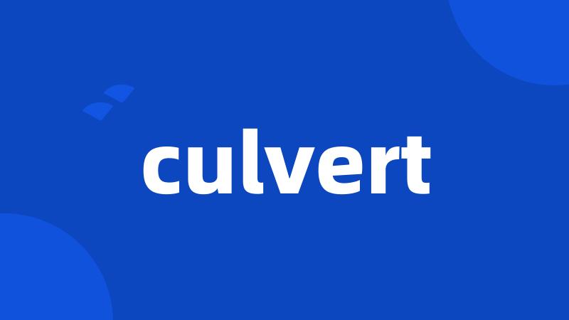 culvert