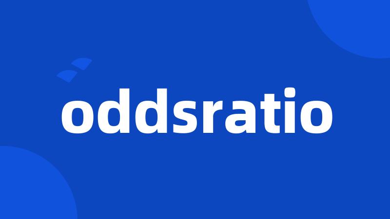 oddsratio