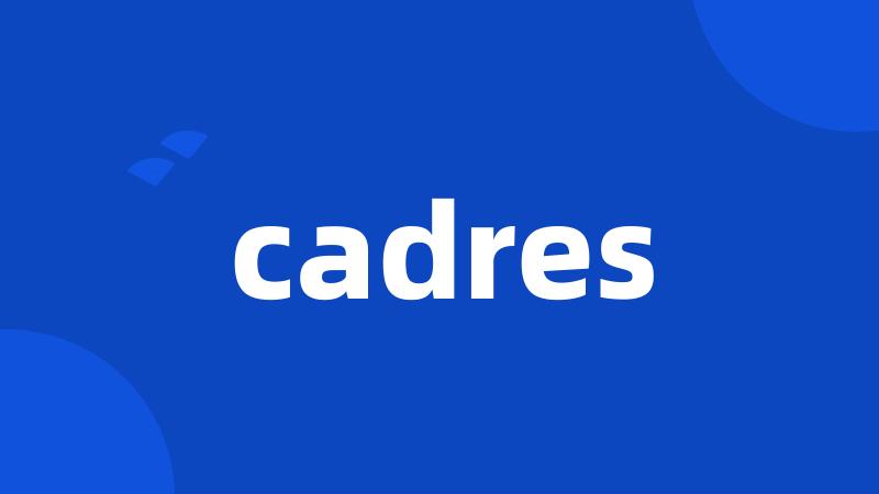 cadres