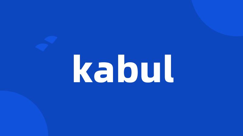 kabul