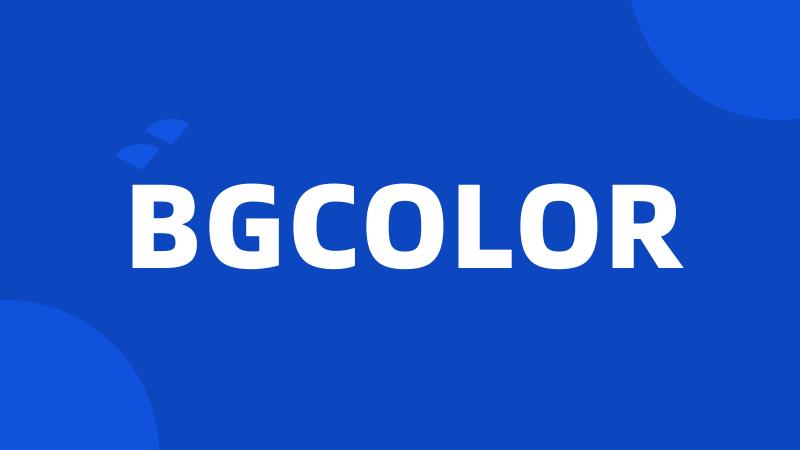 BGCOLOR