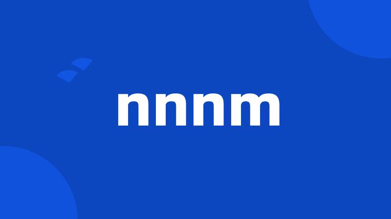 nnnm