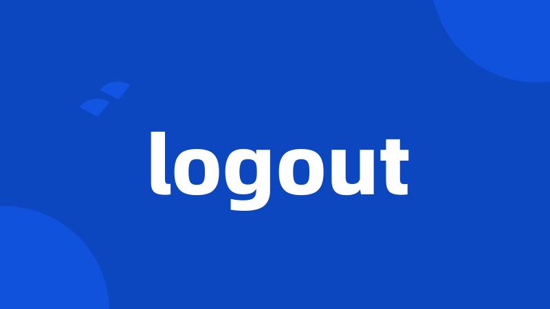 logout