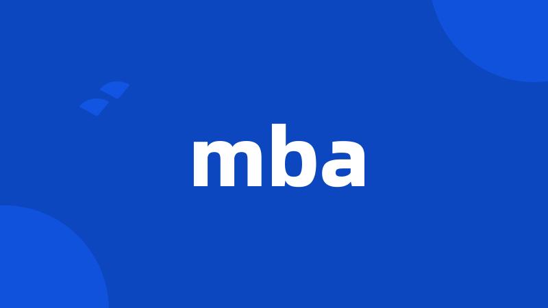 mba