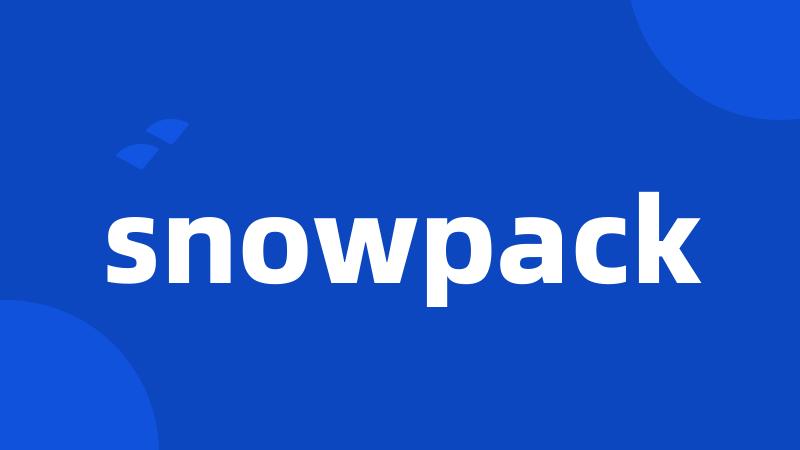 snowpack