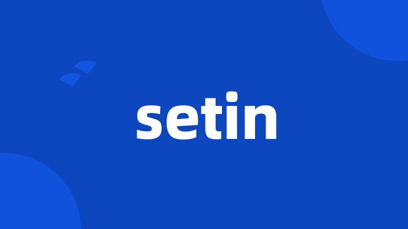 setin