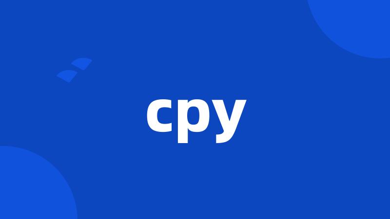 cpy