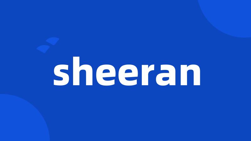 sheeran