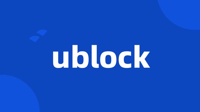 ublock