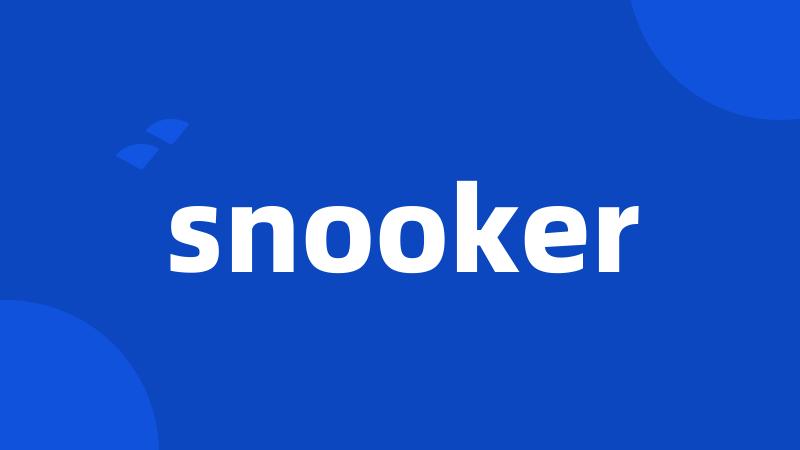 snooker