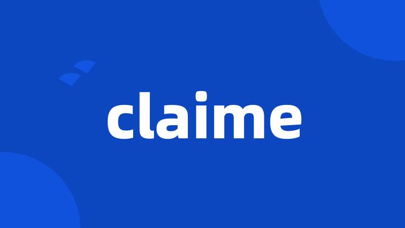 claime