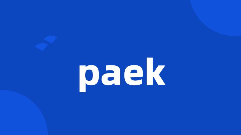 paek