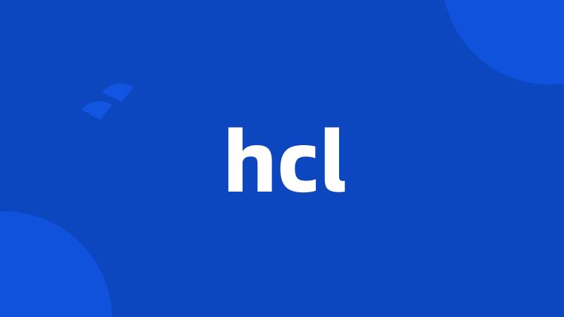 hcl