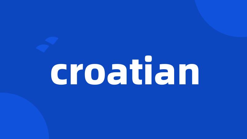 croatian