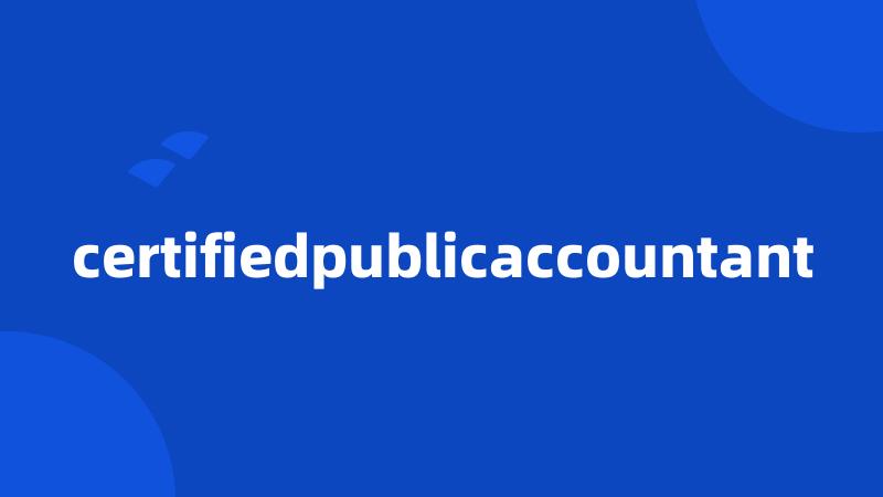 certifiedpublicaccountant