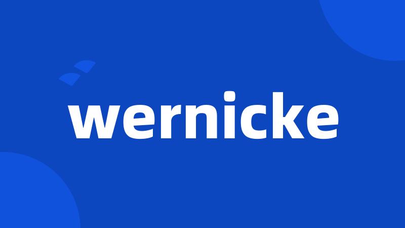 wernicke