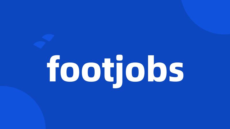 footjobs