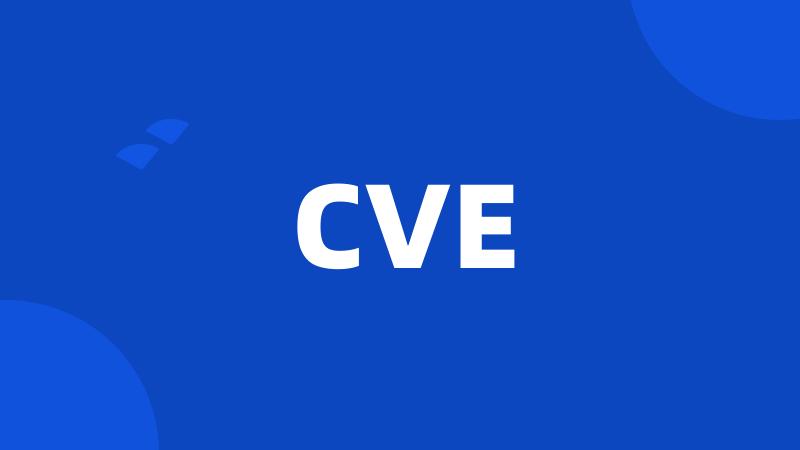 CVE