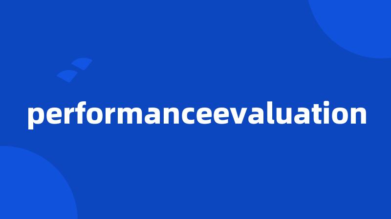 performanceevaluation