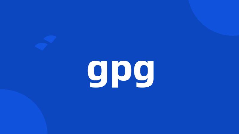 gpg