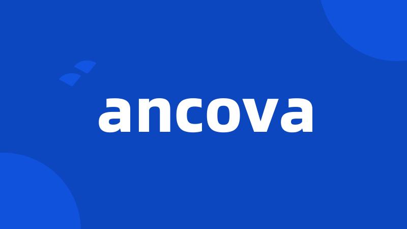 ancova