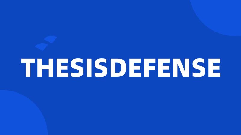 THESISDEFENSE