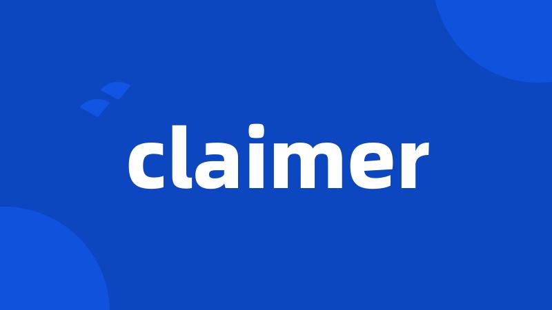 claimer