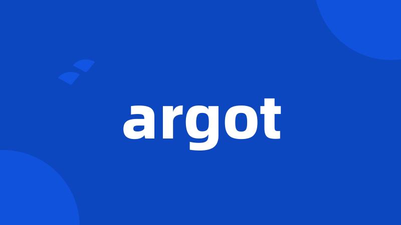 argot