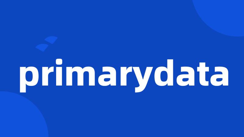 primarydata