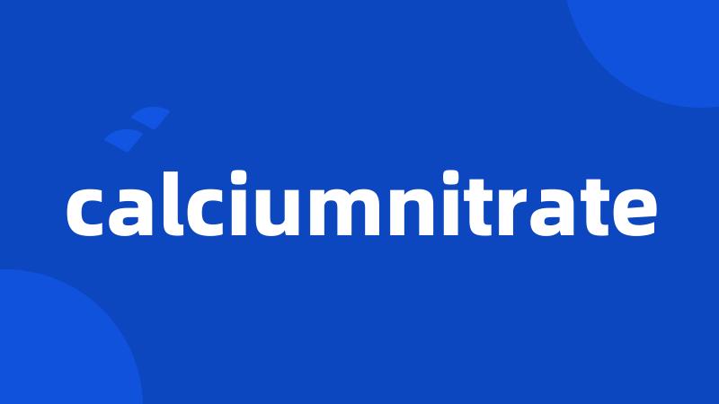 calciumnitrate