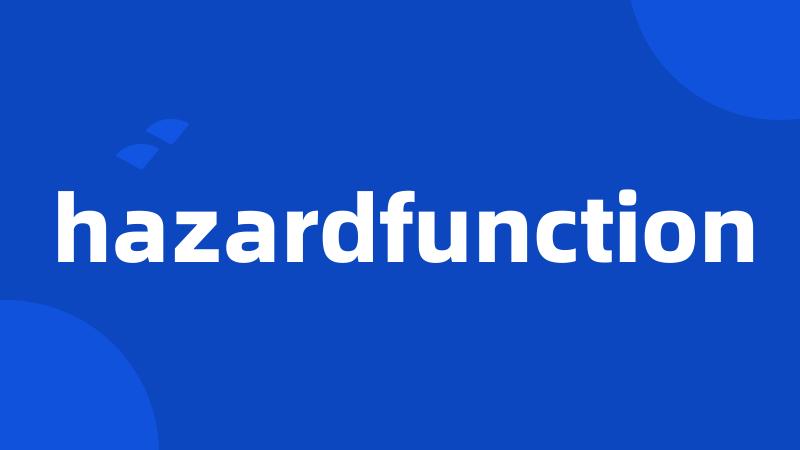 hazardfunction