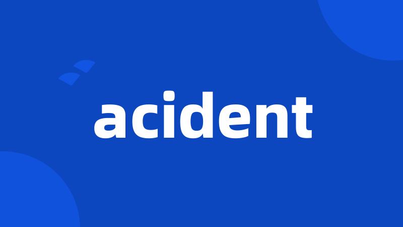 acident