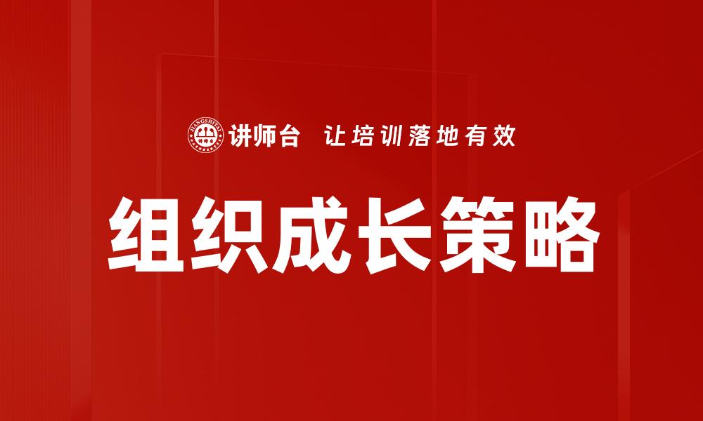 组织成长策略