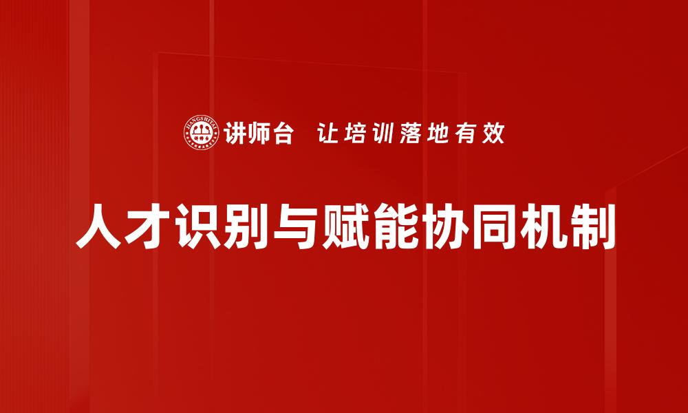 文章人才识别与赋能： unlocking potential for organizational success的缩略图