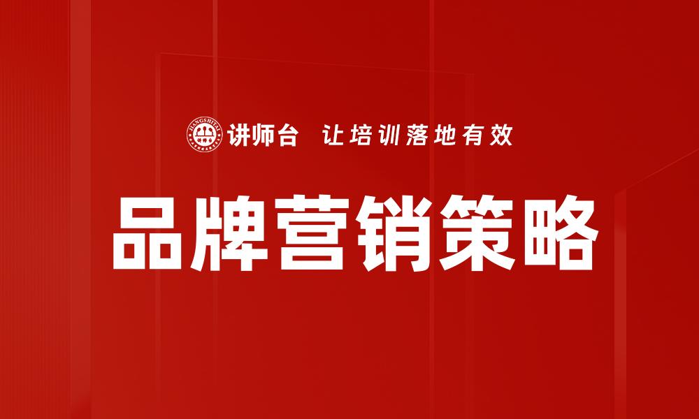 文章品牌营销策略提升企业竞争力的关键要素的缩略图
